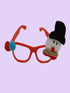 BookMyCostume Christmas Accessory Combo for Girls- Christmas Snowman Santa Eye Glasses and Christmas Bouncing Snowman Headband for Girls